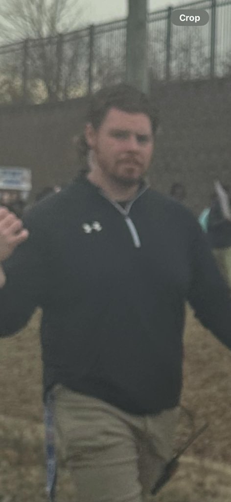 Close-up of staff member during walkout