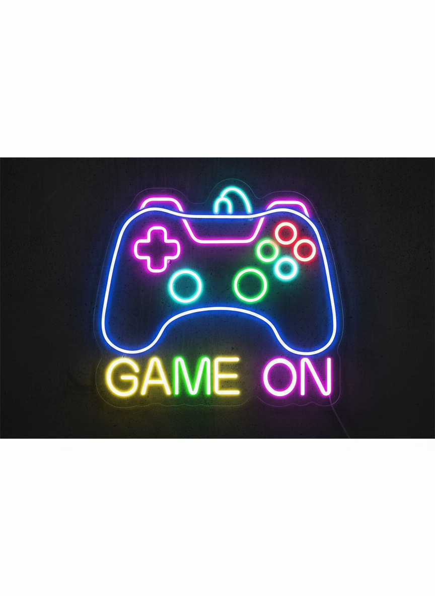 שלט ניאון GAME ON