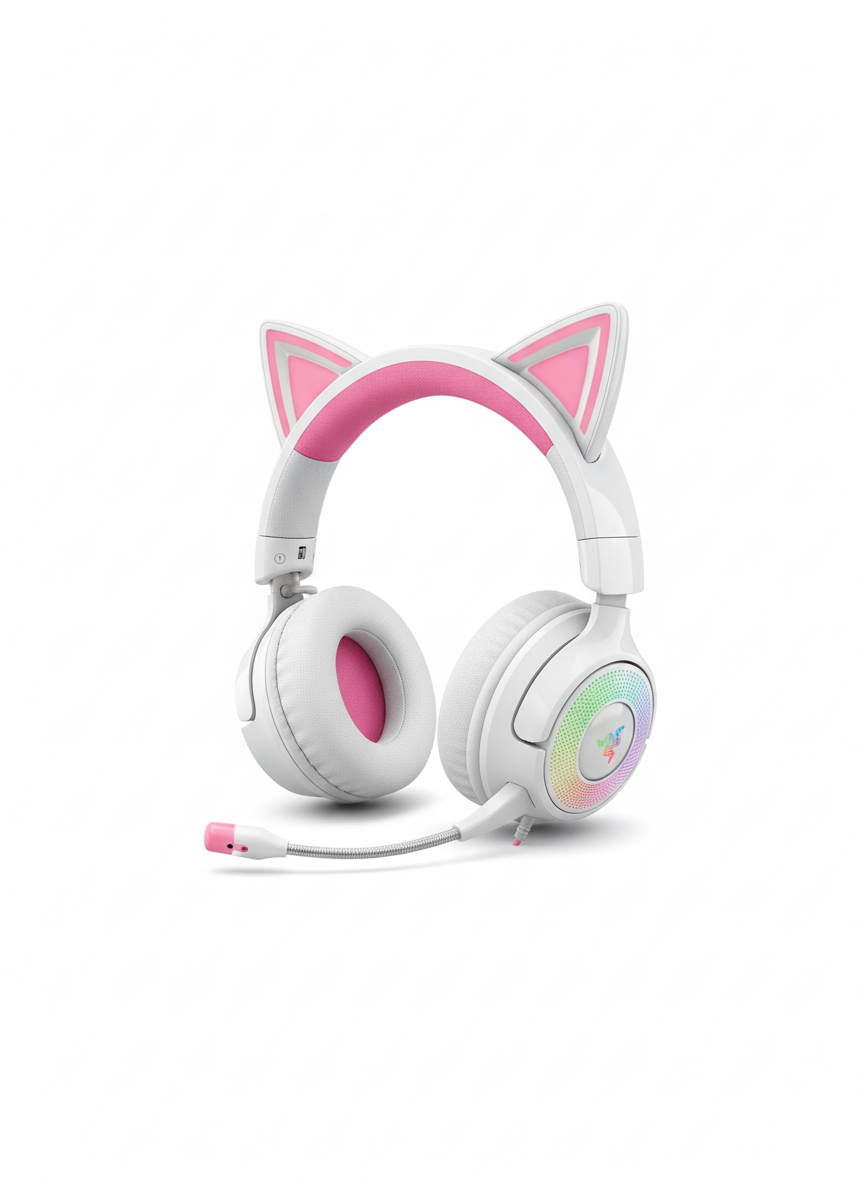 אוזניות Razer Kraken Kitty V3