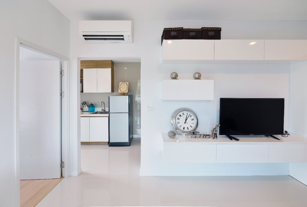 Domestic air conditioning in a modern home