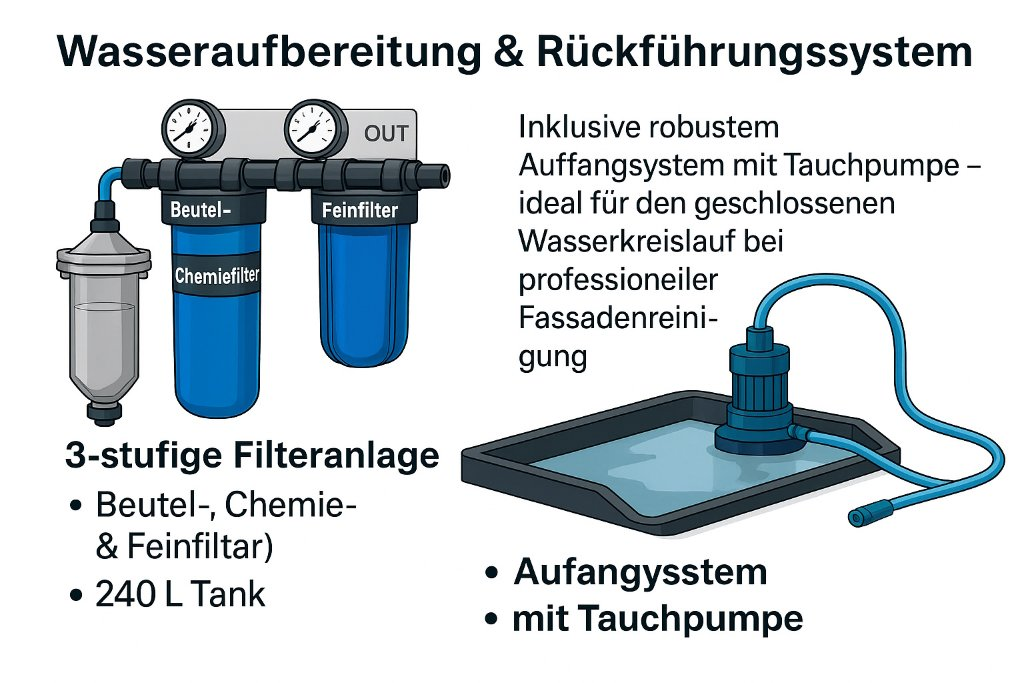 Wasseraufbereitung & Rückführungssystem