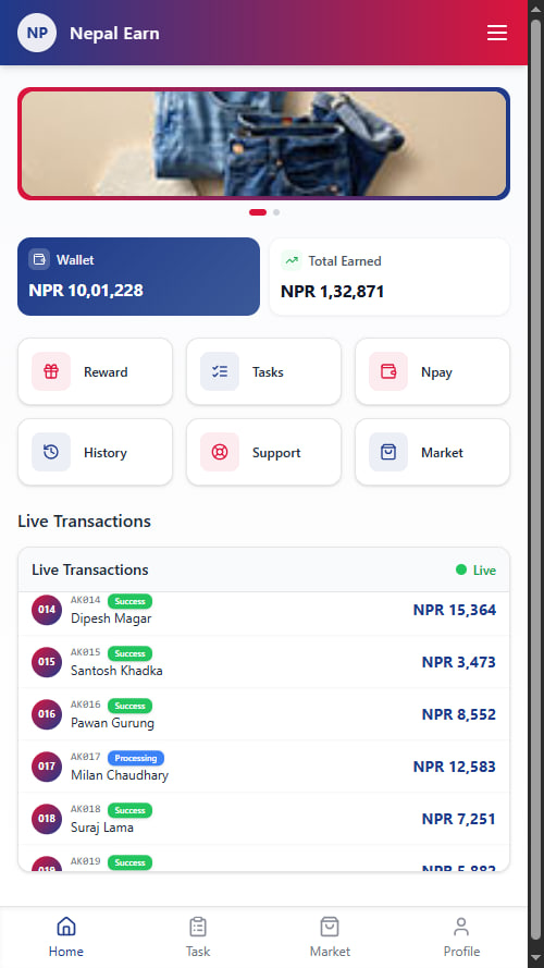 TaskMitra template preview