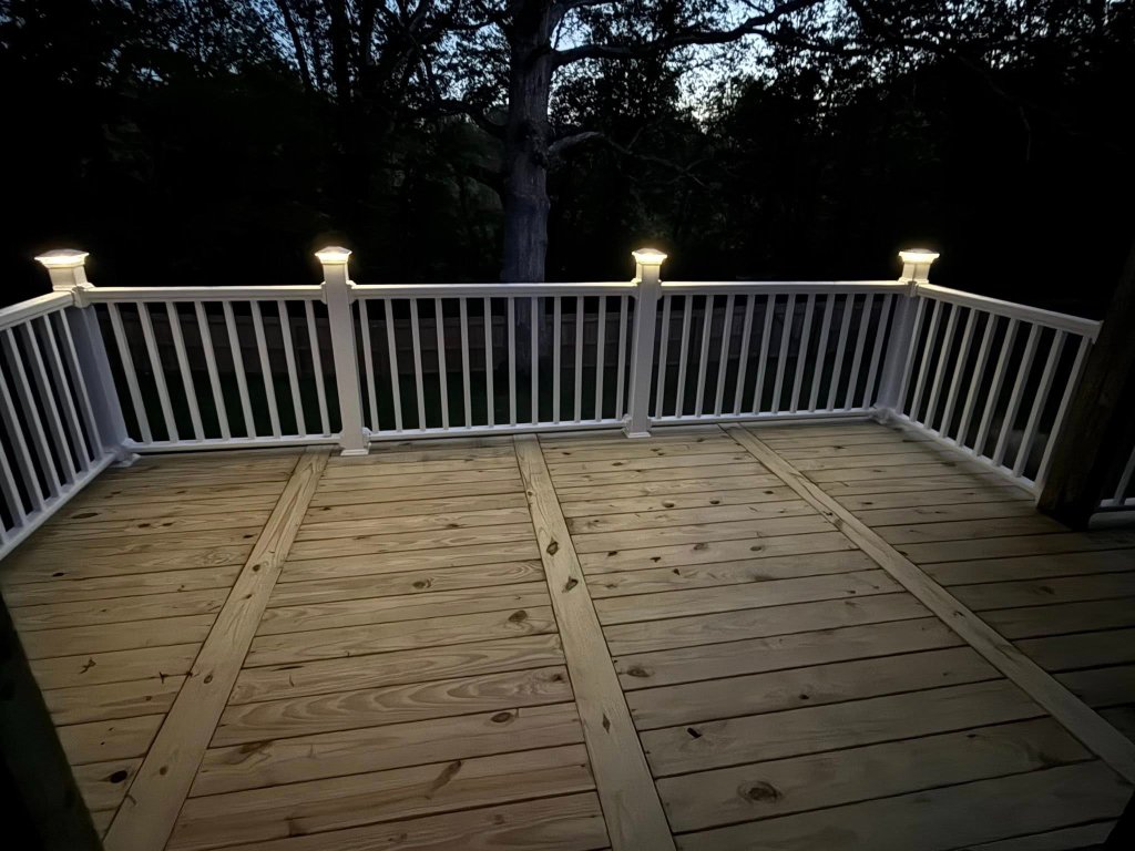 Deck Lighting Installation