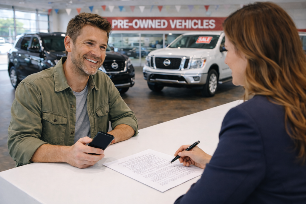 Couple reviewing finances