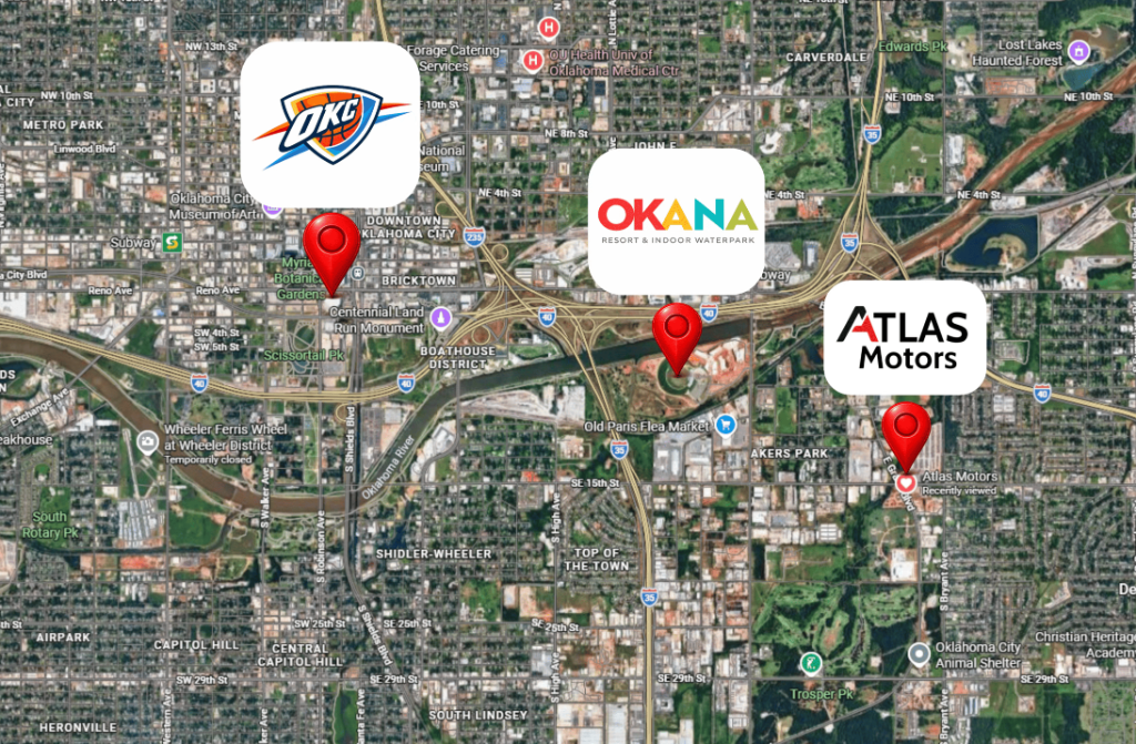 Atlas Motors Location Map