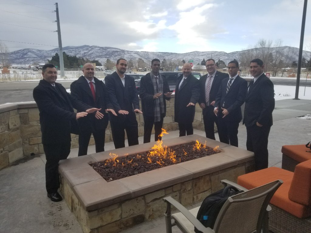 Team at outdoor event