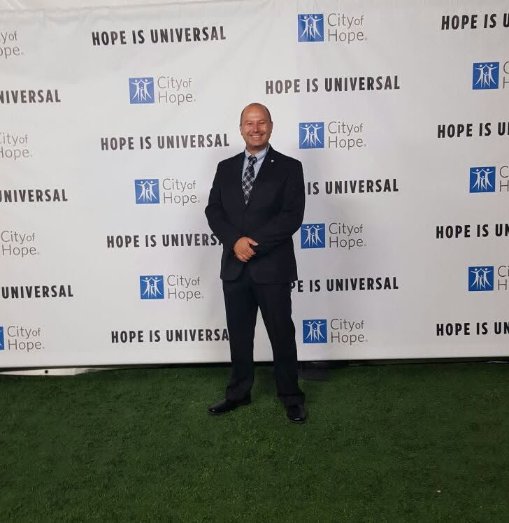 Executive at event