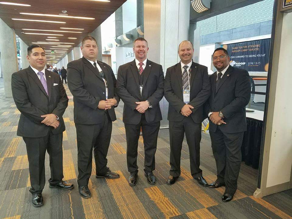 Security team at convention