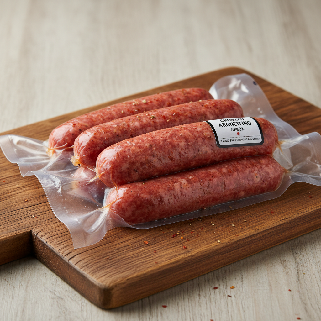 CHORIZO ARGENTINO APROX. fresco — CARNES FRIAS EMPACADAS AL VACIO