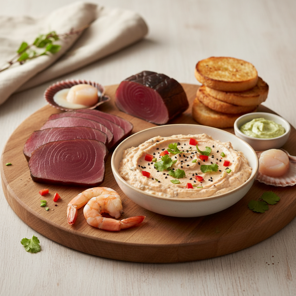 Dip de atún ahumado tipo marlín fresco — Mariscos