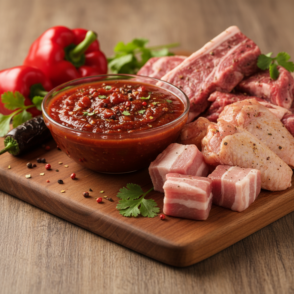 SALSA BBQ HUNTS fresco — ABARROTES