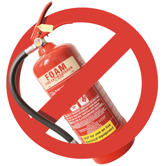 Fire suppression equipment alternatives to AFFF fire extinguishers