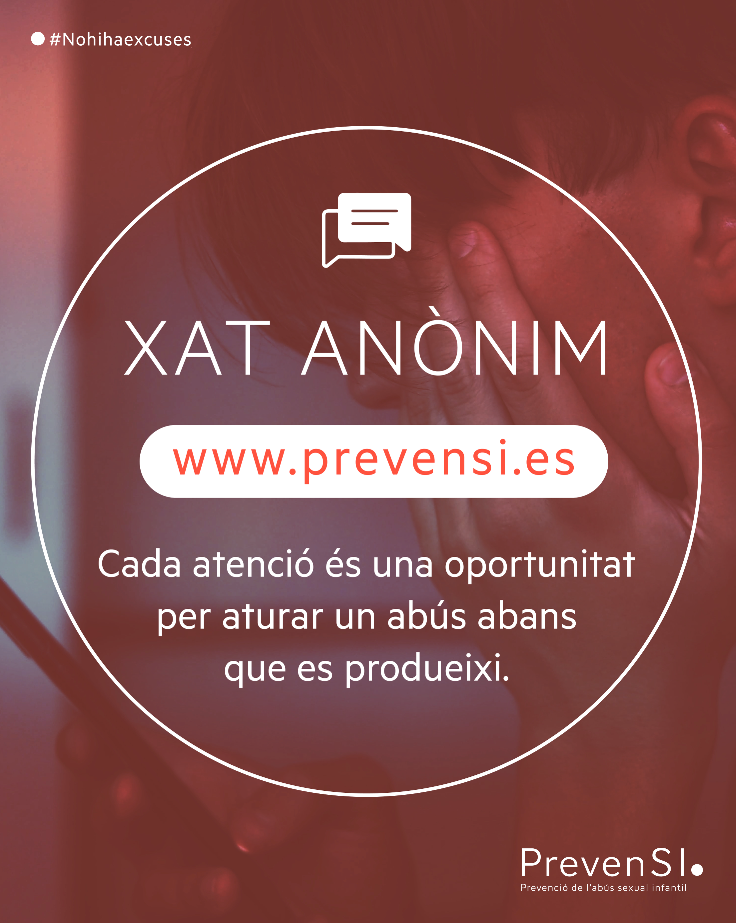 Xat anònim - PrevenSI - Cada atenció és una oportunitat per aturar un abús abans que es produeixi
