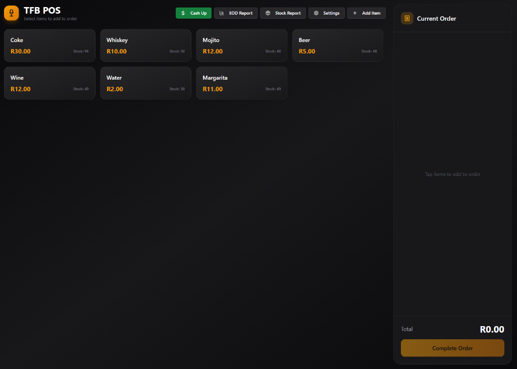 BAR Point Of Sale Software