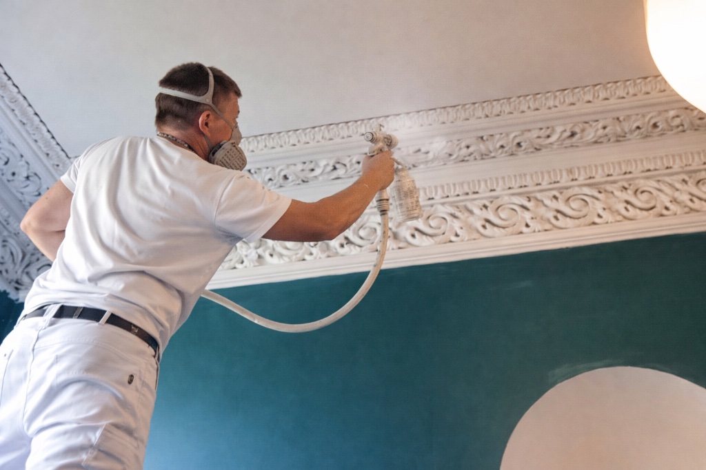 Detailed interior cornice work - Bowral