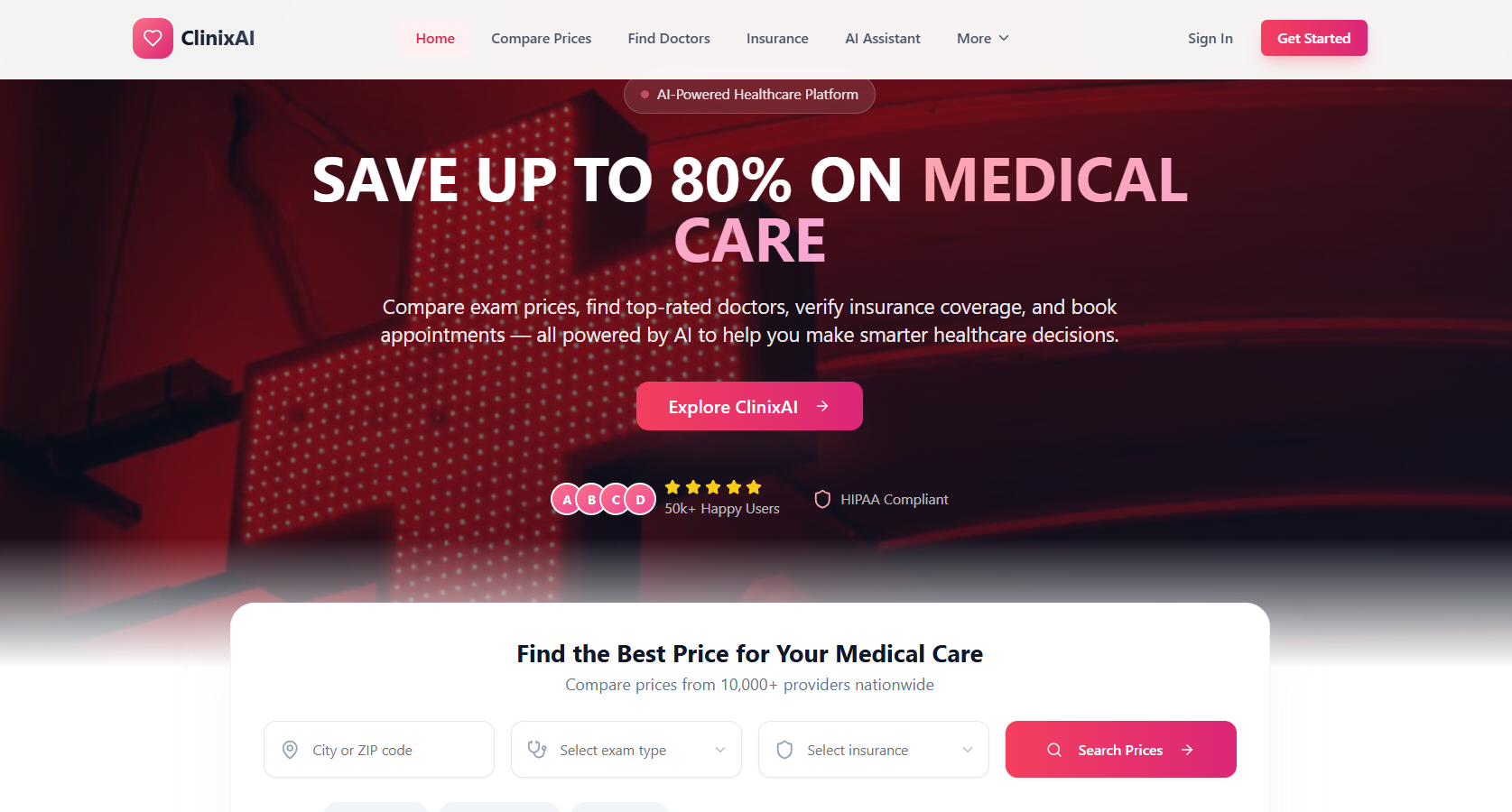 ClinixAI — Medical Platform & Digital Health Template template preview