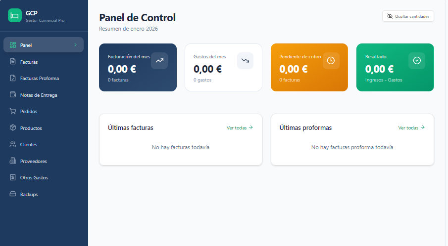 Gestor Comercial Pro 1.01 template preview