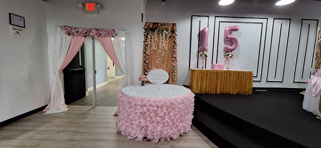 Pink Peach Gold Quinceañera in Winder, GA — Artistique Events