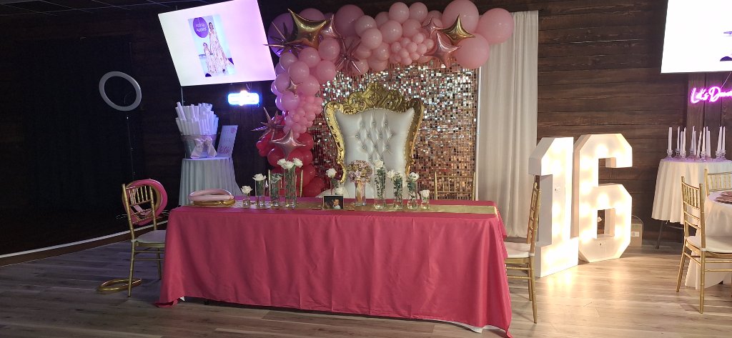 Pink Gold Sweet 16th in Marietta, GA — Artistique Events