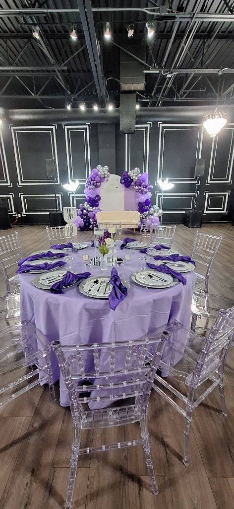 Lavender Purple Silver Birthday in Lawrenceville, GA — Artistique Events
