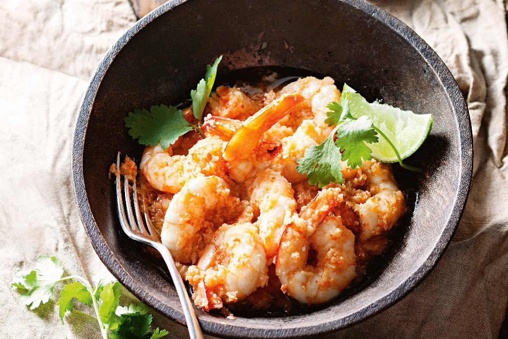 Garlic King Prawns