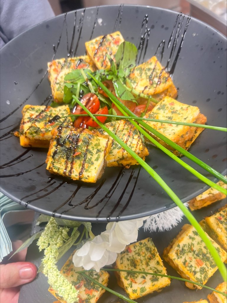 Herb Crusted Tofu Dish