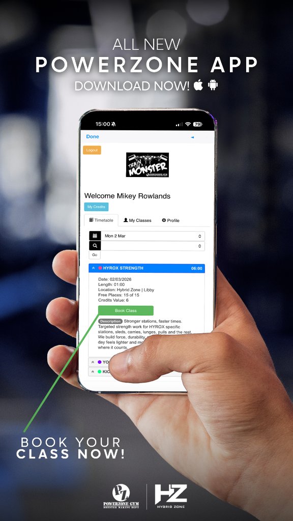 PowerZone booking app