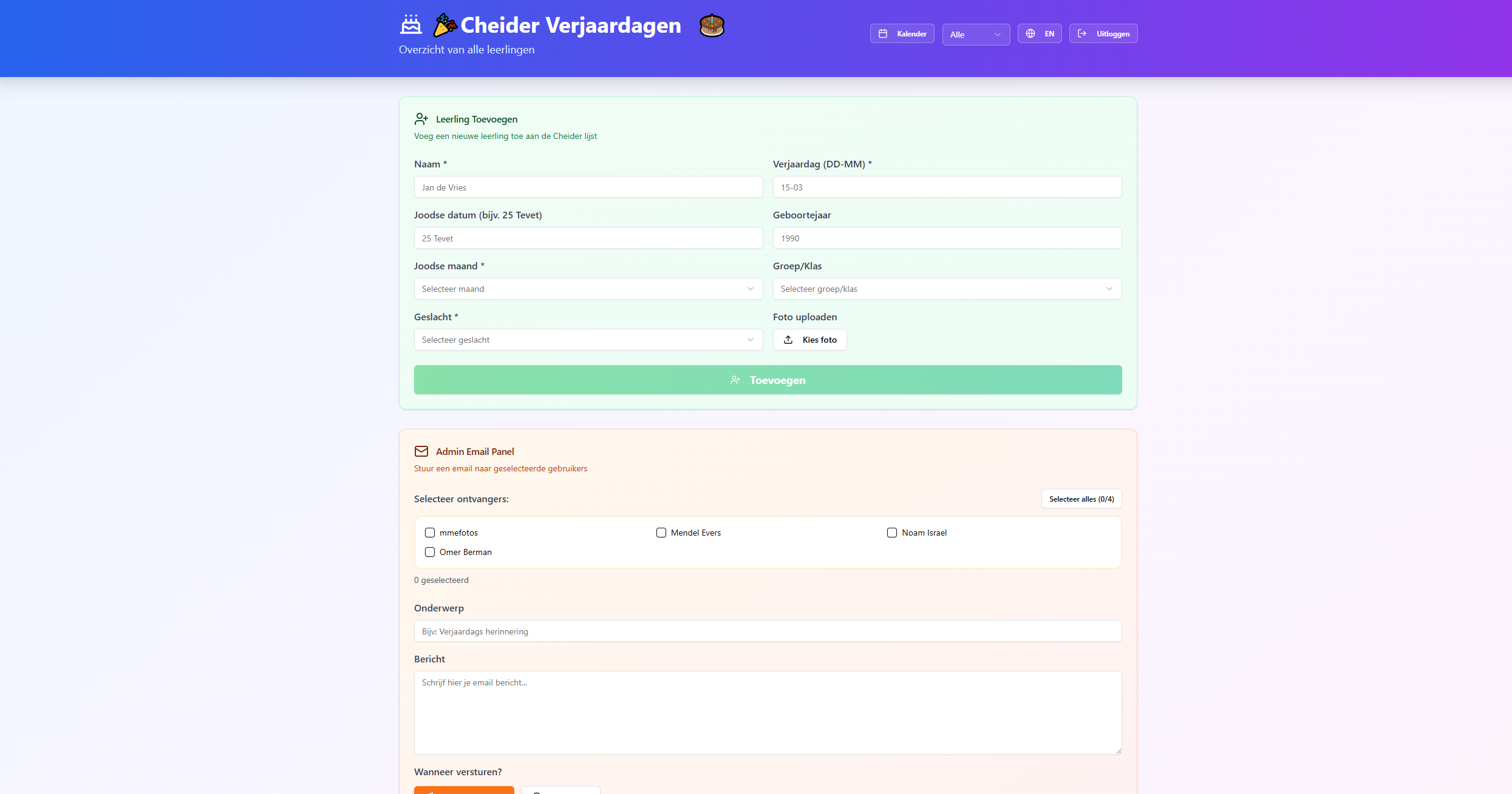 cheider template preview