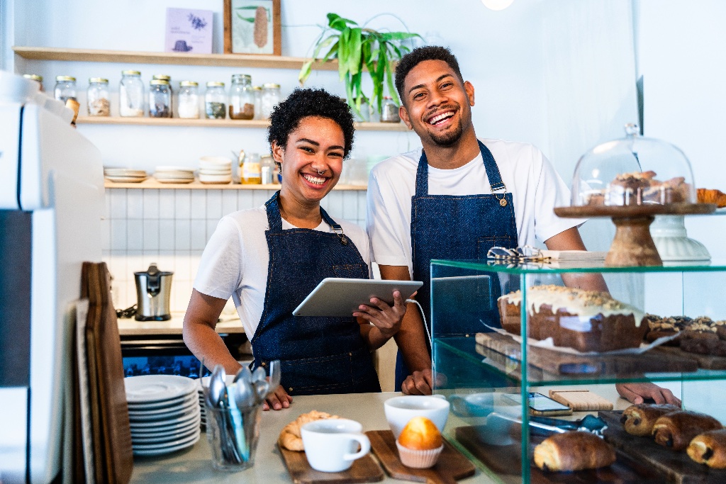 Business owners collaborating