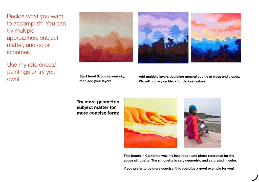 Color Landscapes: Focus on Silhouette & Form