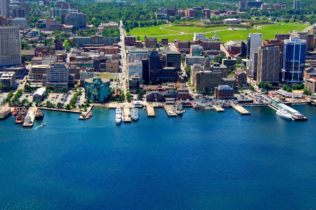 Halifax Harbour aerial view