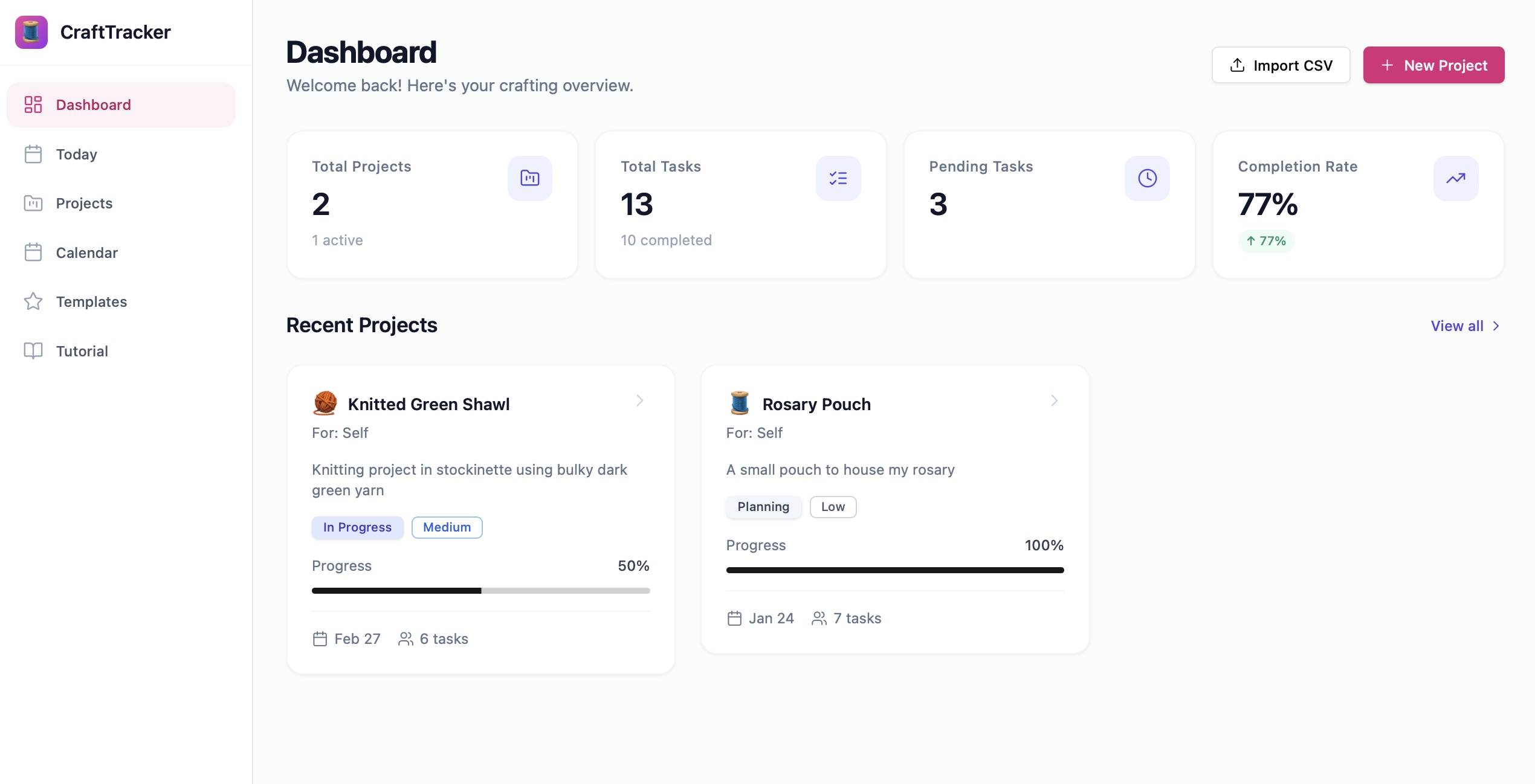 Project Management Tool for Creatives template preview