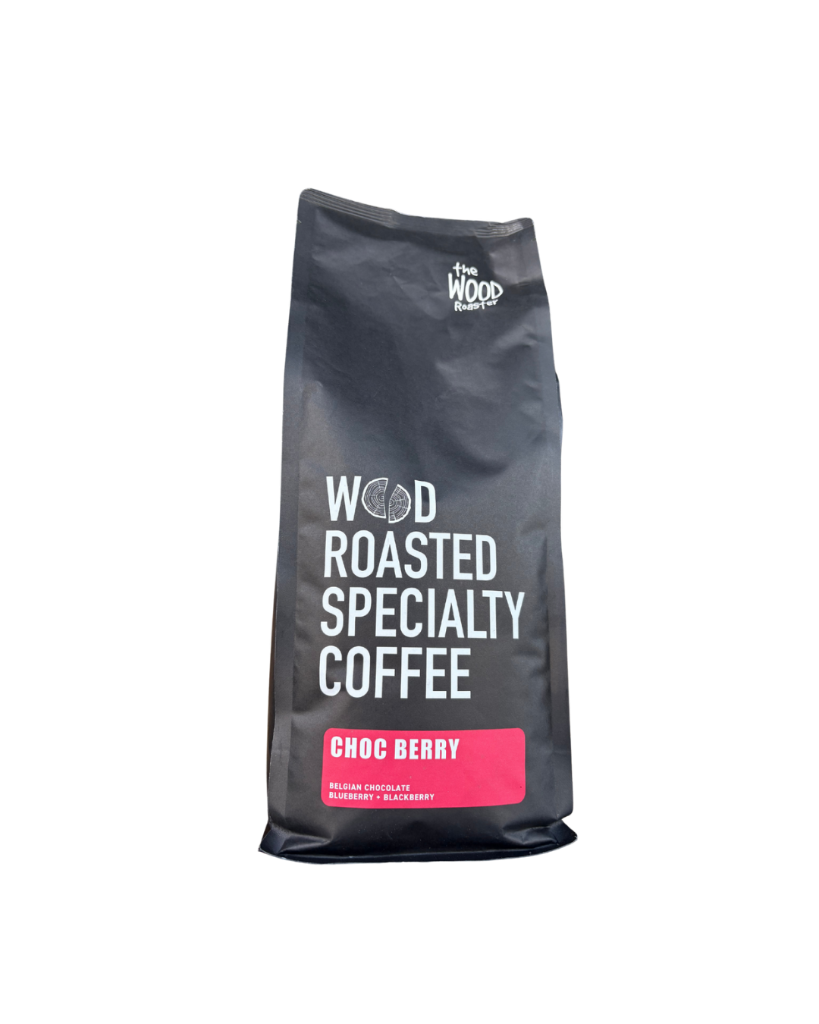 Chloe-Eve Coffee Choc Berry wood roasted specialty coffee bag