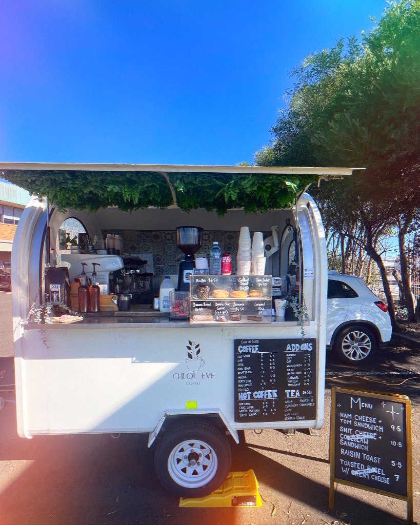 Chloe-Eve Coffee Trailer Setup