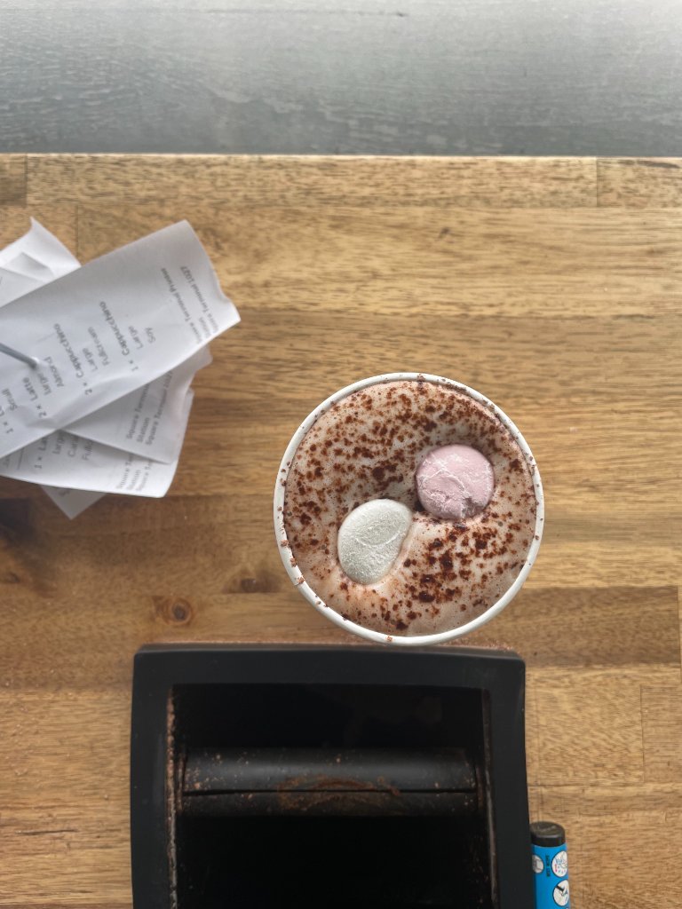 Hot Chocolate served by Chloe-Eve Coffee mobile barista