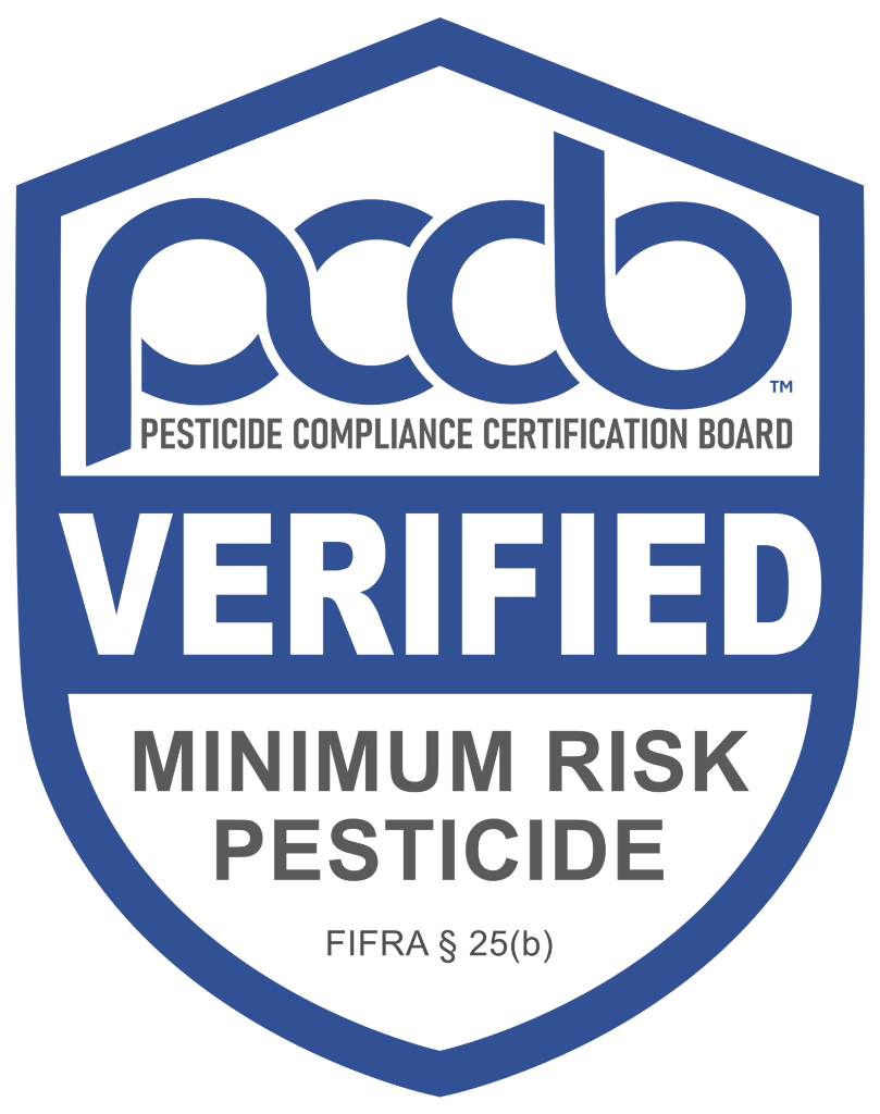 PCCB Verified Minimum Risk Pesticide Badge