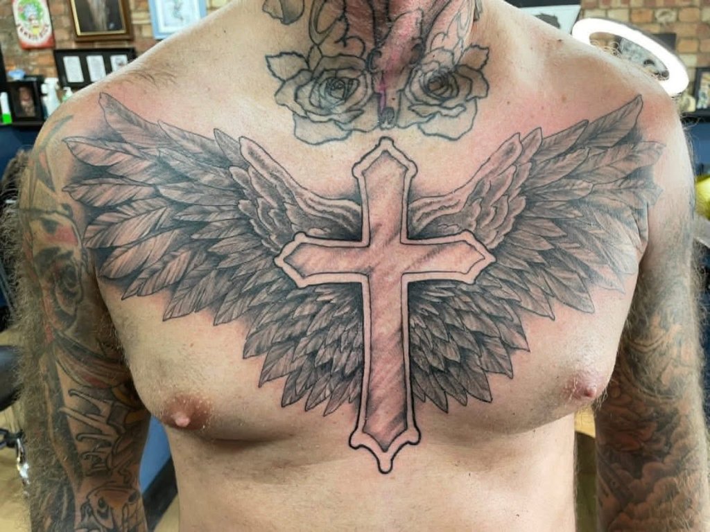 Cross with Wings