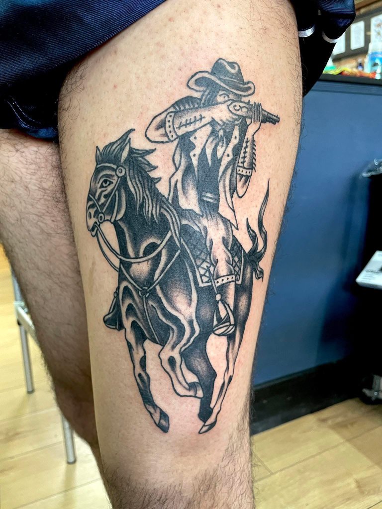 Cowboy on Horse