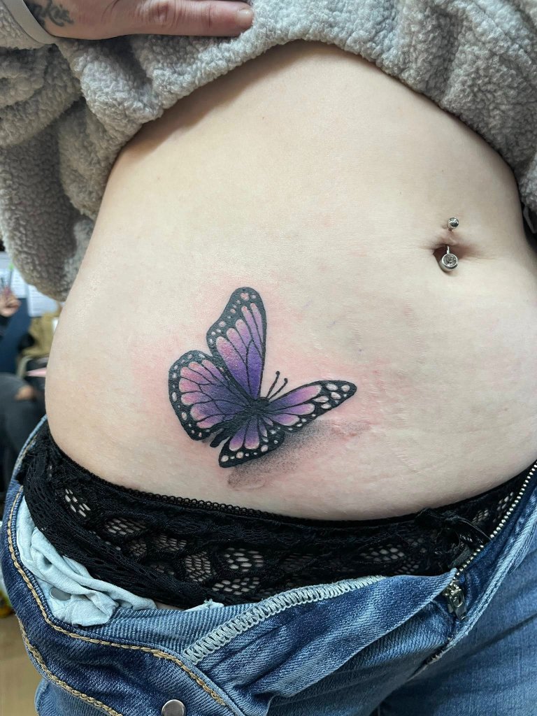 Butterfly Stomach Coverup