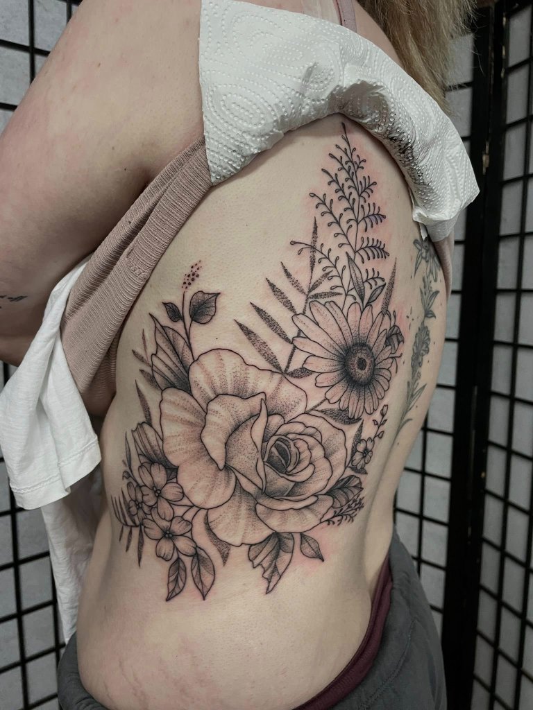 Floral Side Piece