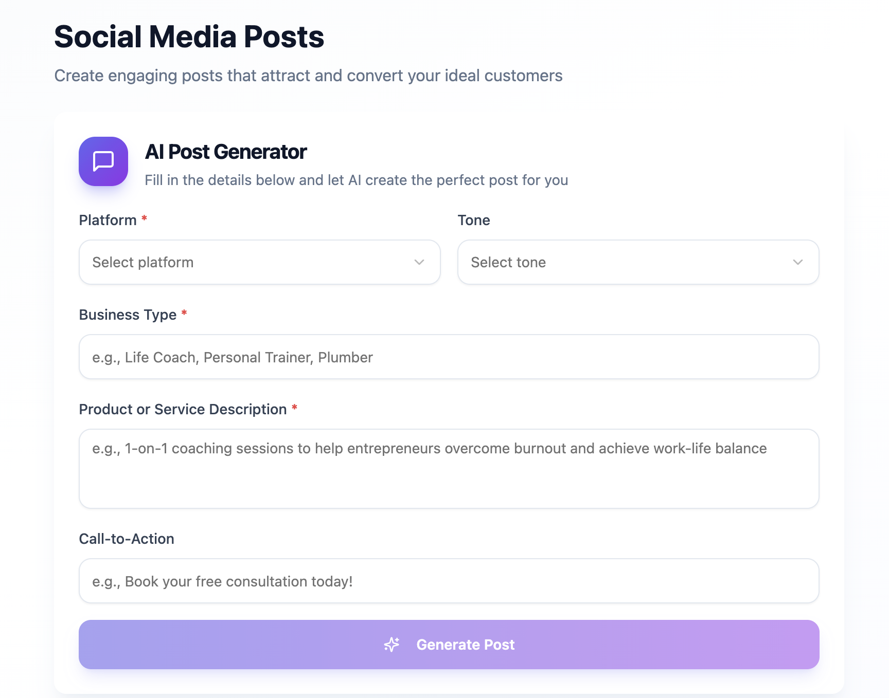 ClientBoost AI template preview