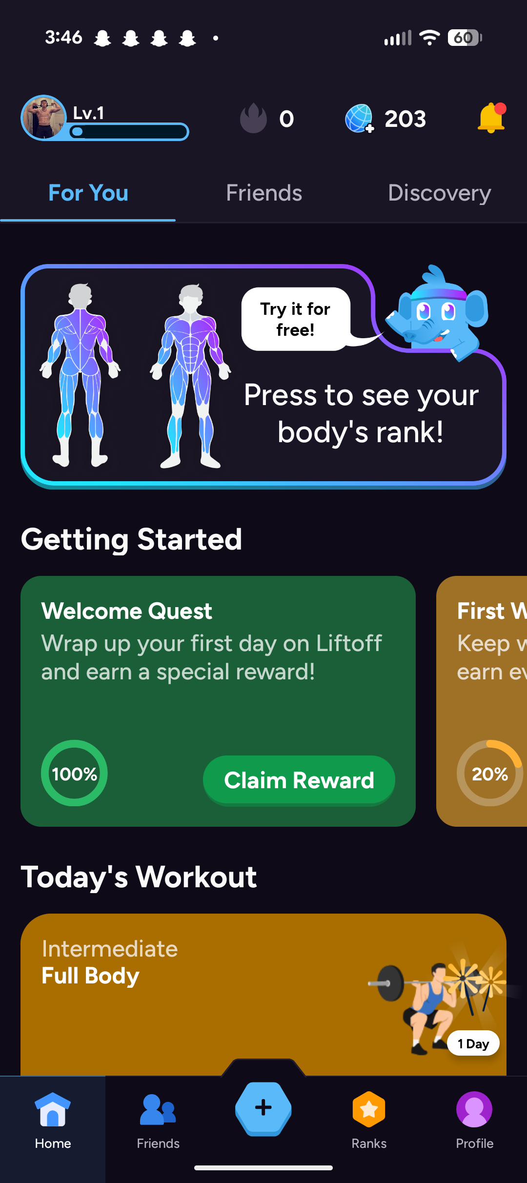 Fitness Forge template preview