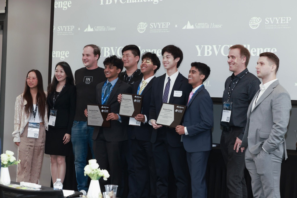 YBVC competition winners on stage