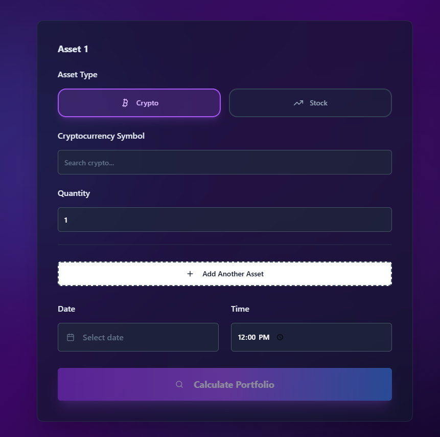 Asset Price template preview