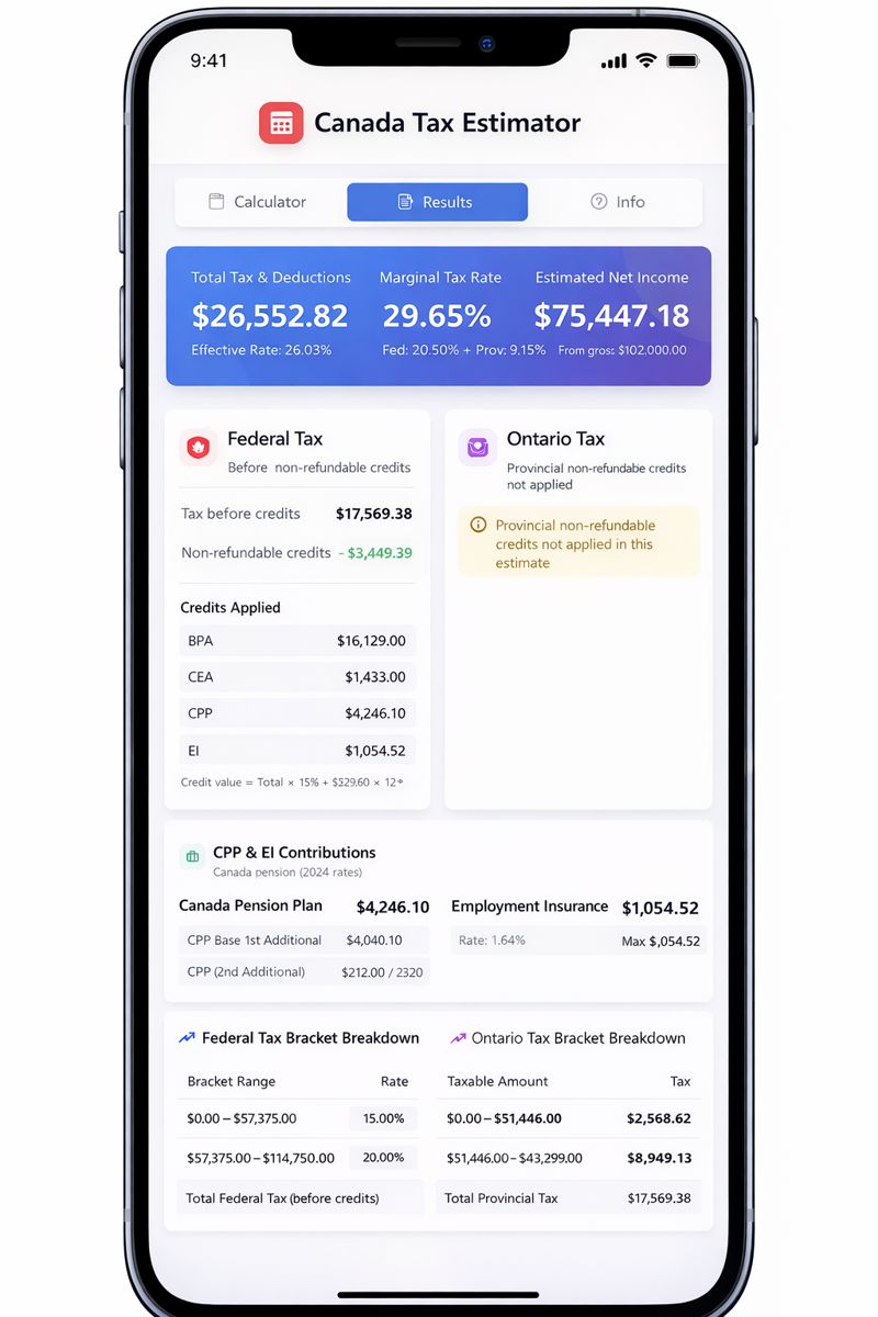 TaxEst template preview
