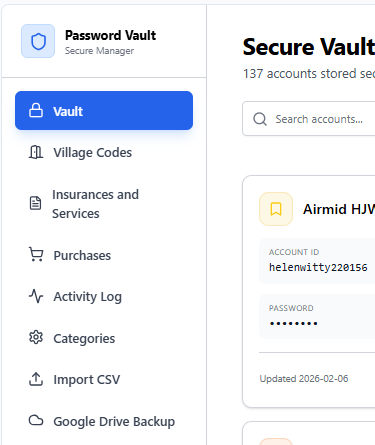 The Spook Secure Vault template preview