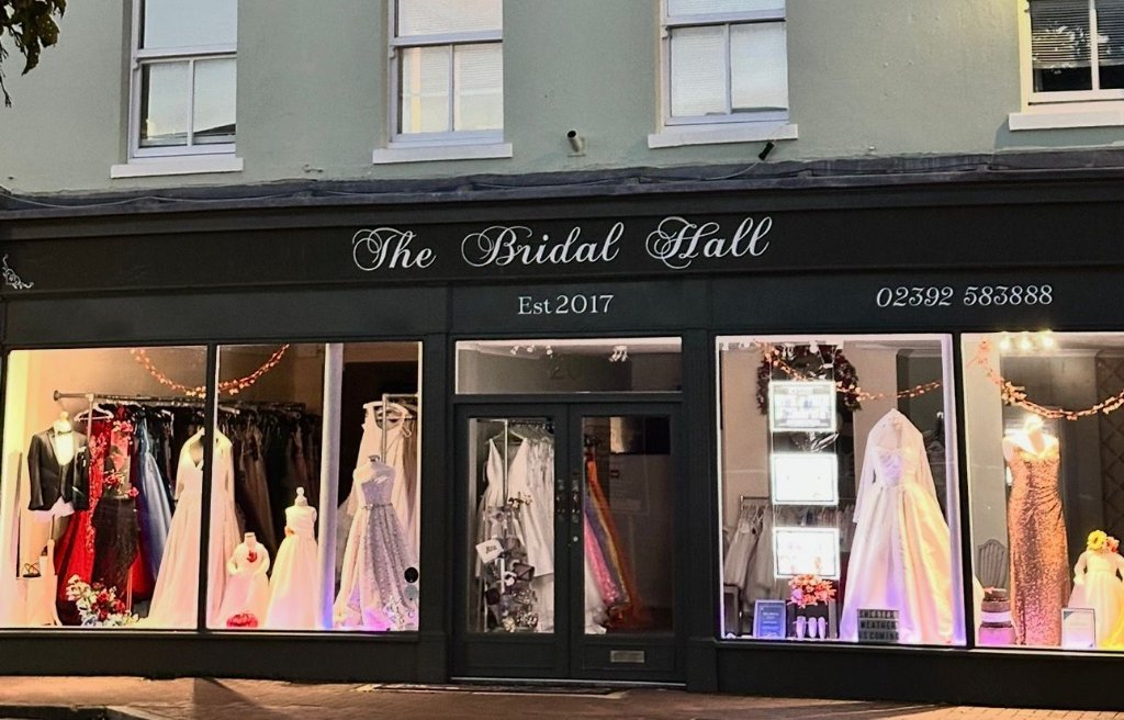 The Bridal Hall Shop Front