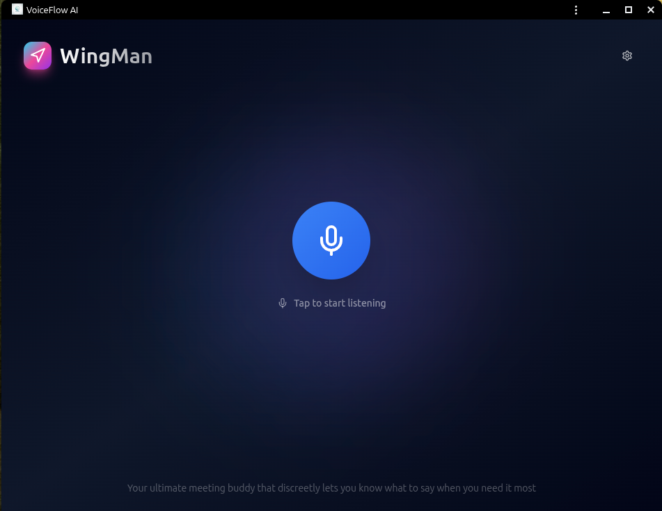 WingMan template preview