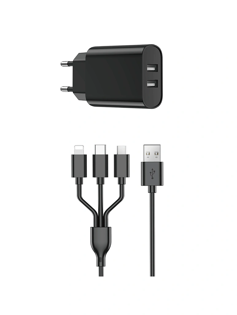 WIWU CHARGER WI-U003 20W KIT 3/1 BLACK