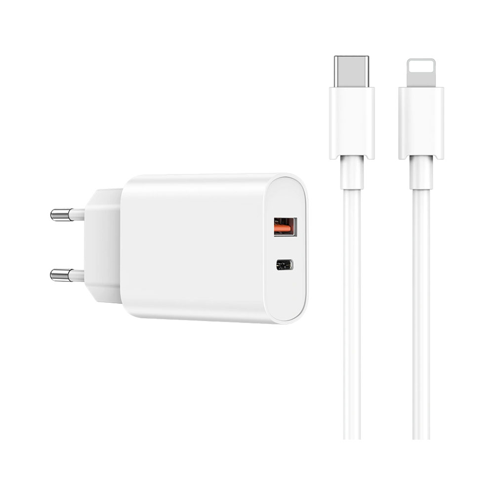 WIWU CARREGADOR WI-U002 20W KIT TYPE C/L